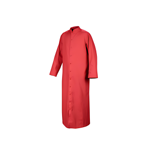 Red Adult Servers & Priest Cassock – 65% Poly/ 35% Cotton With Snap Front